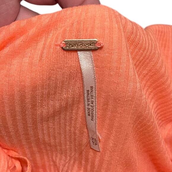 Free People Just a Fling Halter Tank Top Women's XS Orange NWT - Picture 8 of 8